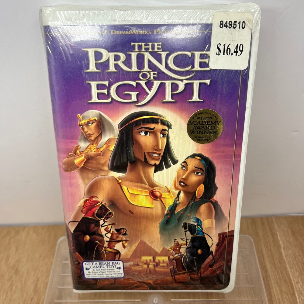 The Prince of Egypt VHS Movie Factory Sealed DreamWorks Animation Musical G NEW